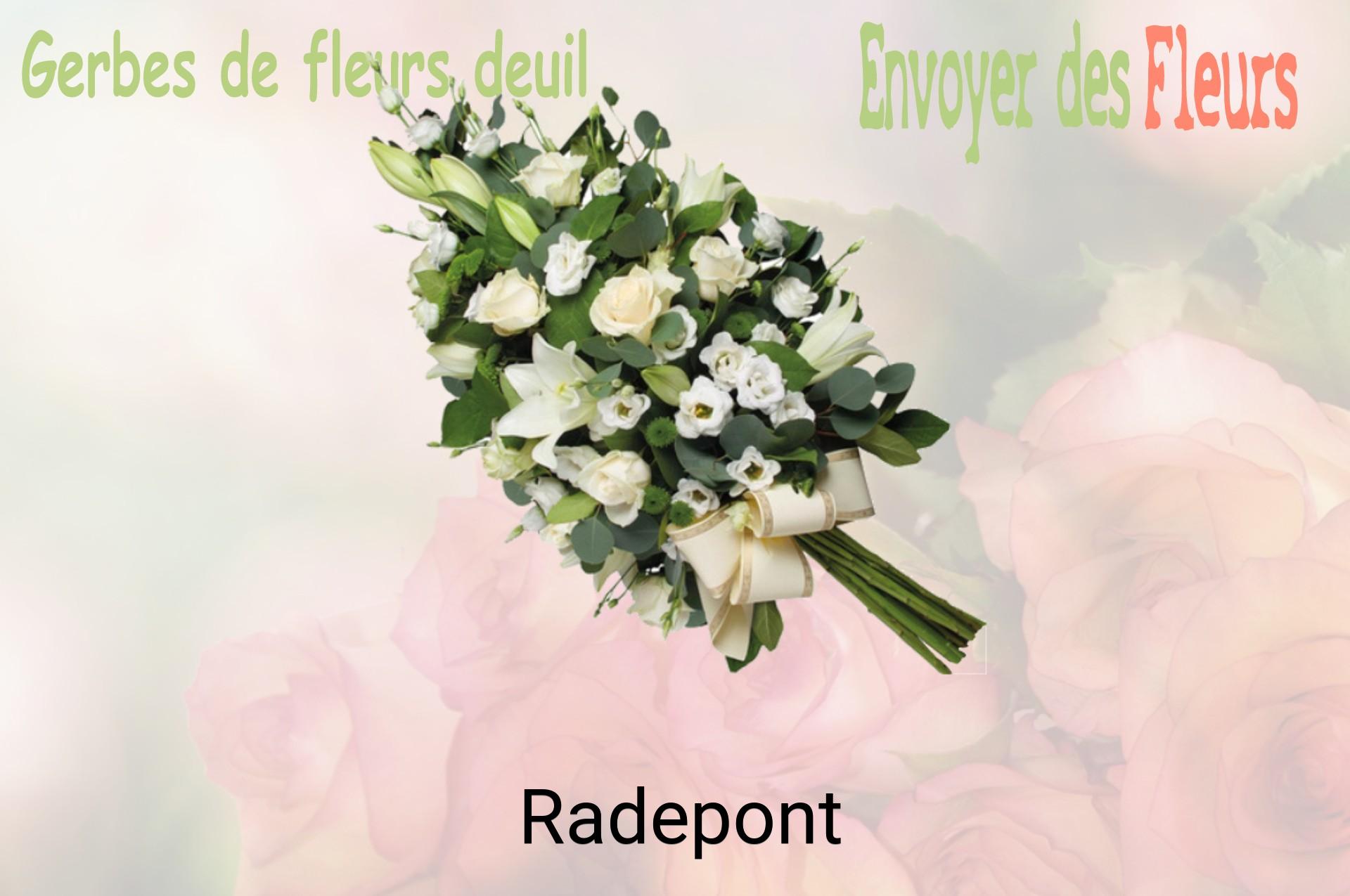 Gerbe de fleurs de deuil livrée à Radepont